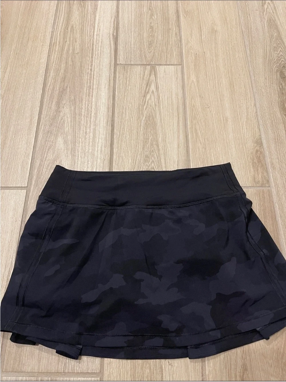 Lululemon Pace Rival Mid Rise Skirt Heritage 365 Camo Deep Coal Sz 4